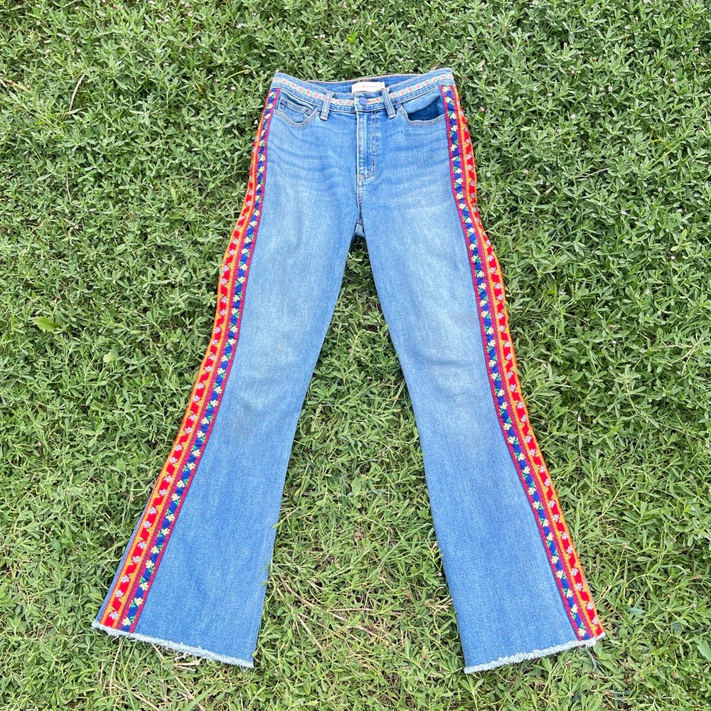Tory Burch Floral Trim Jeans | Women’s | 26